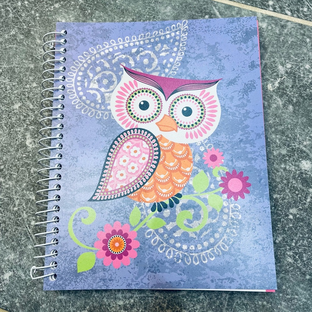 Owl Spiral Notebook